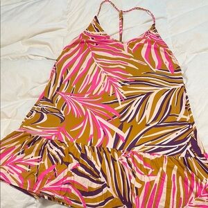 Maaji caramel foliage Linn cover up dress